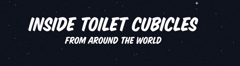 what you might find in toilet cubicles around the world title image