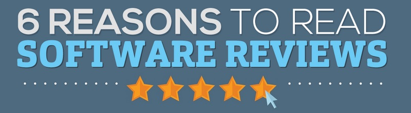 6 reasons to read software reviews title
